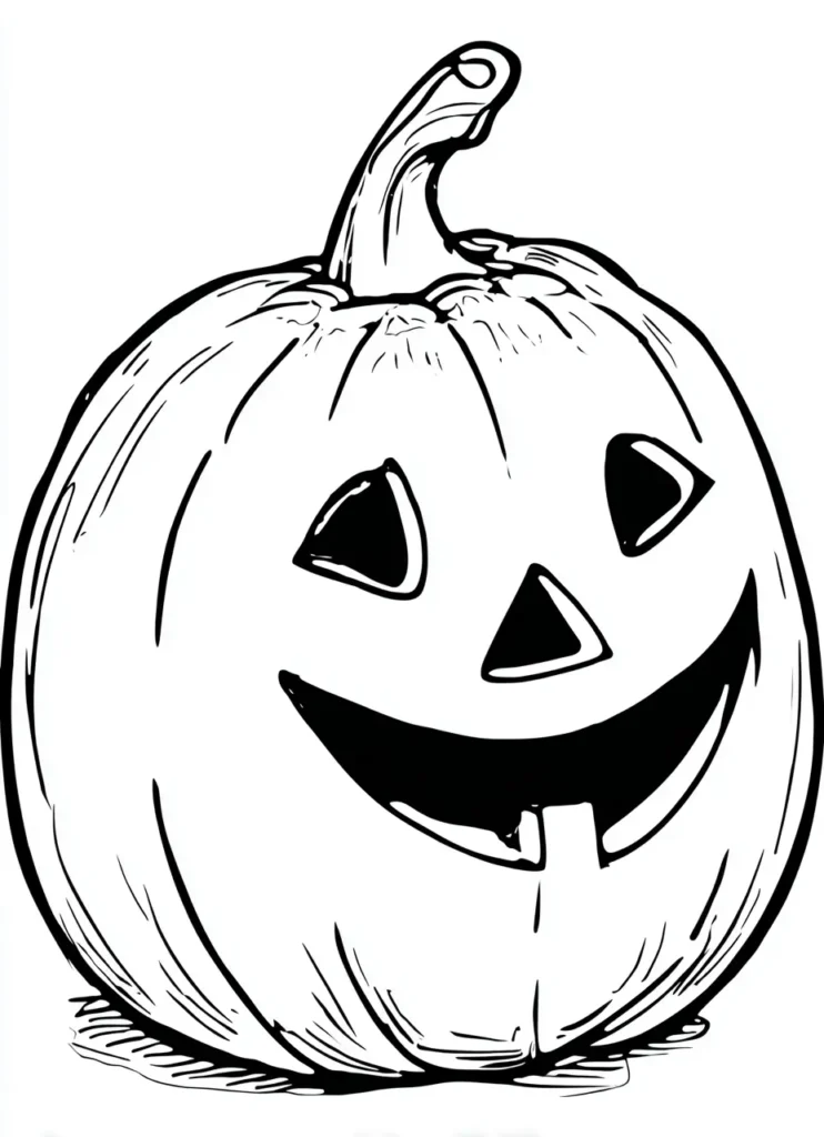 free printable halloween coloring pages for kindergarten, pumpkin