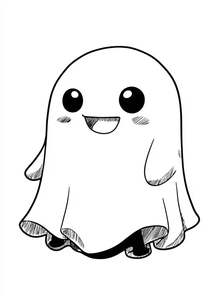 free printable halloween coloring pages for kindergarten, ghost
