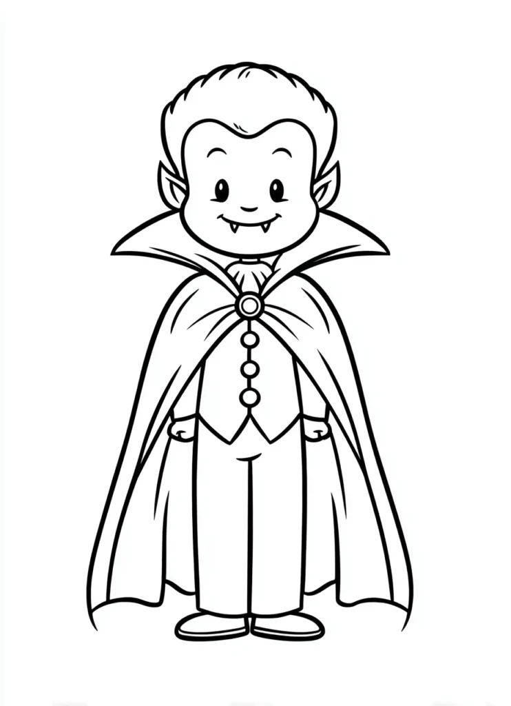 kid vampire drawing