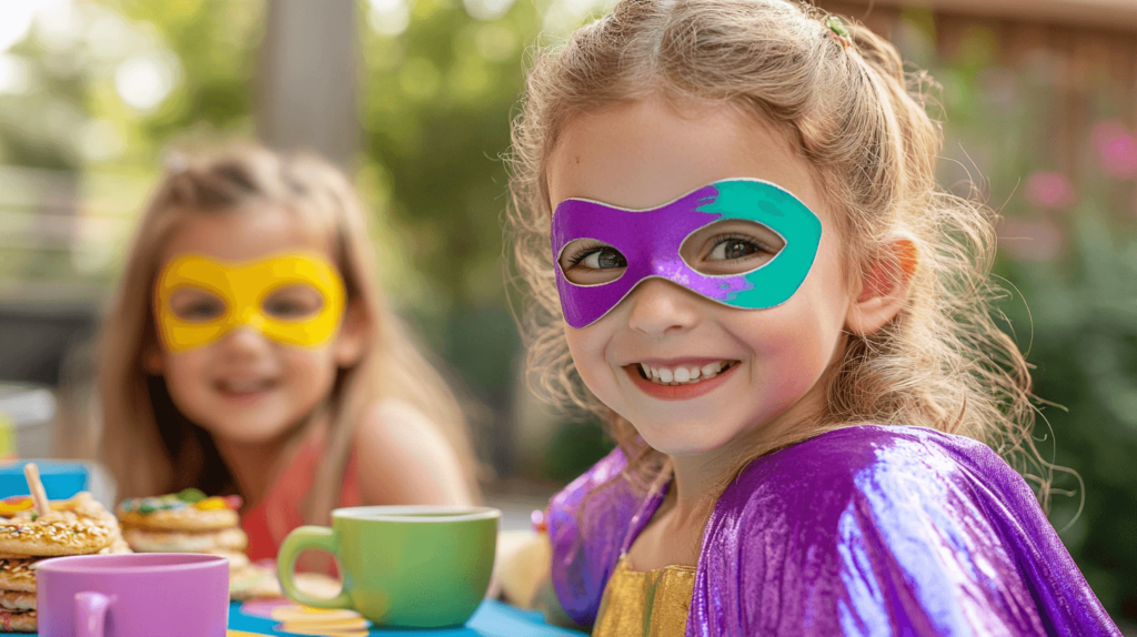 child's tea party ideas, superhero theme