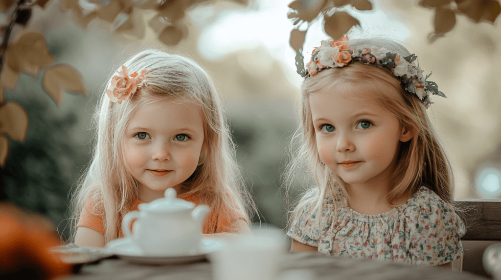 two girls wearing fall wear