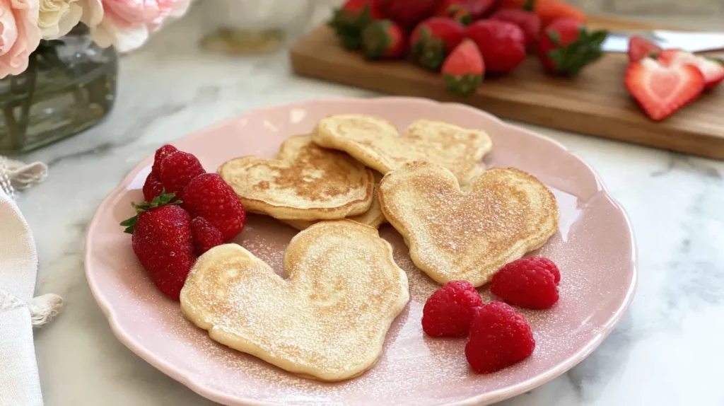 heart shaped pancakes