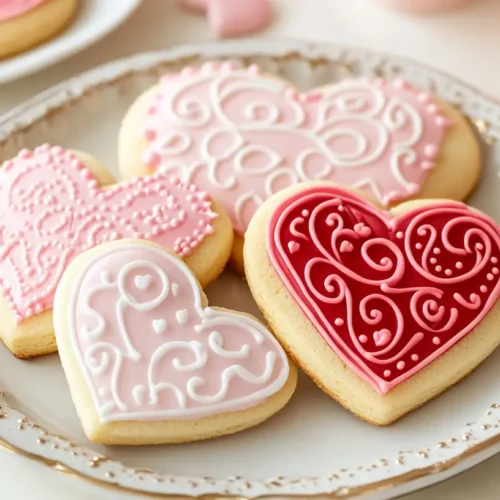 heart-shaped cookies, valentine's day desserts