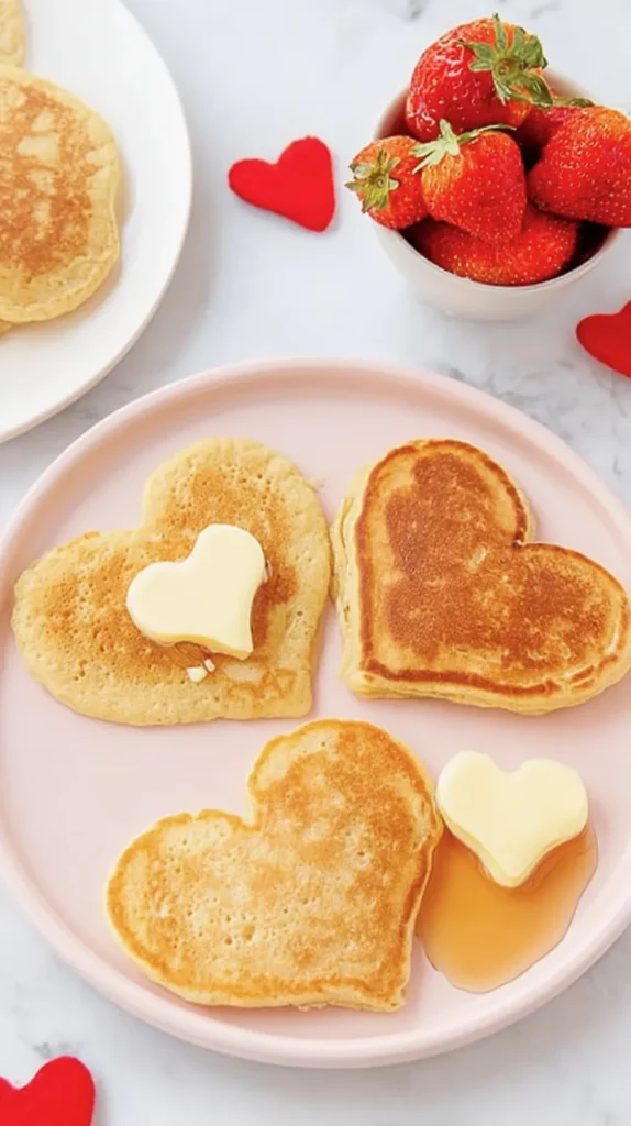 heart shaped pancakes