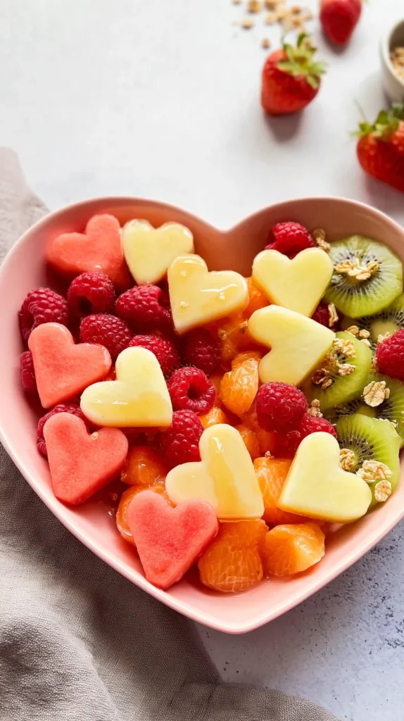 fruit salad, Valentine's day breakfast