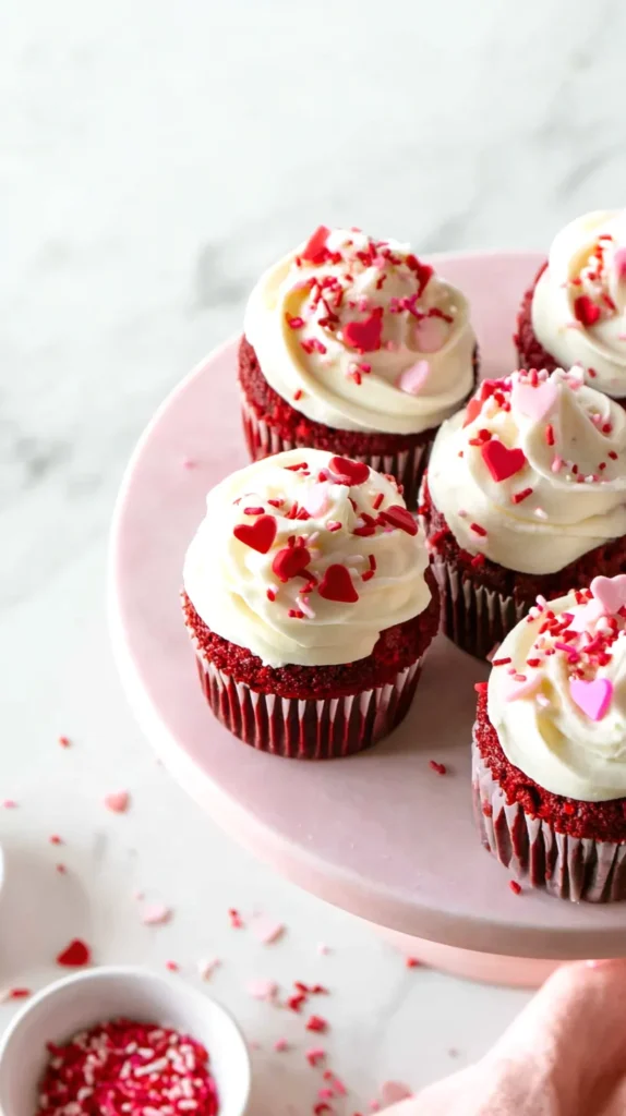 Valentine cupcakes, desserts