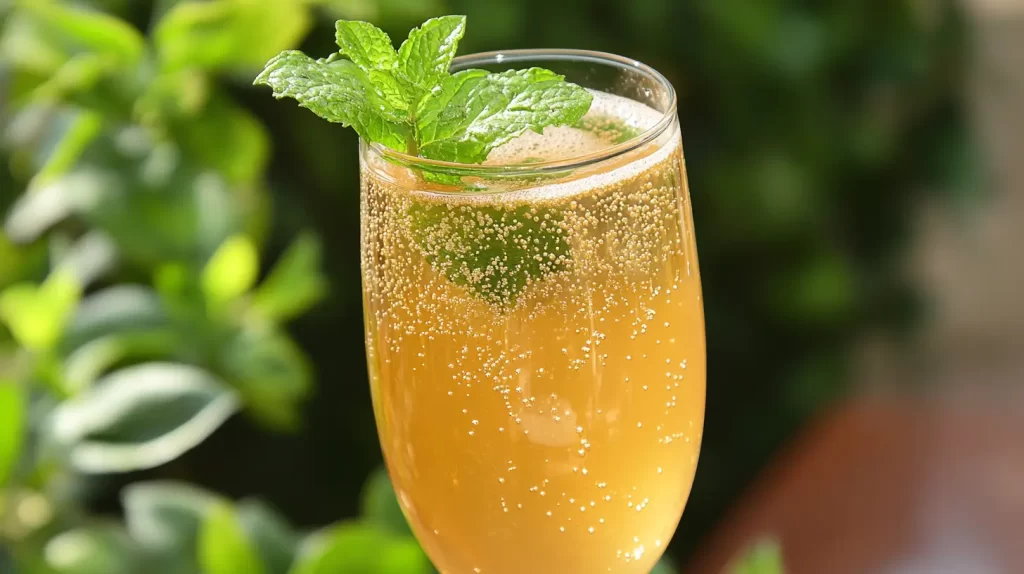 minty morning St. Patrick's say mimosa