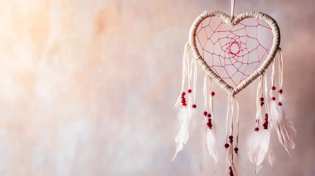 heart-shaped dreamcatcher