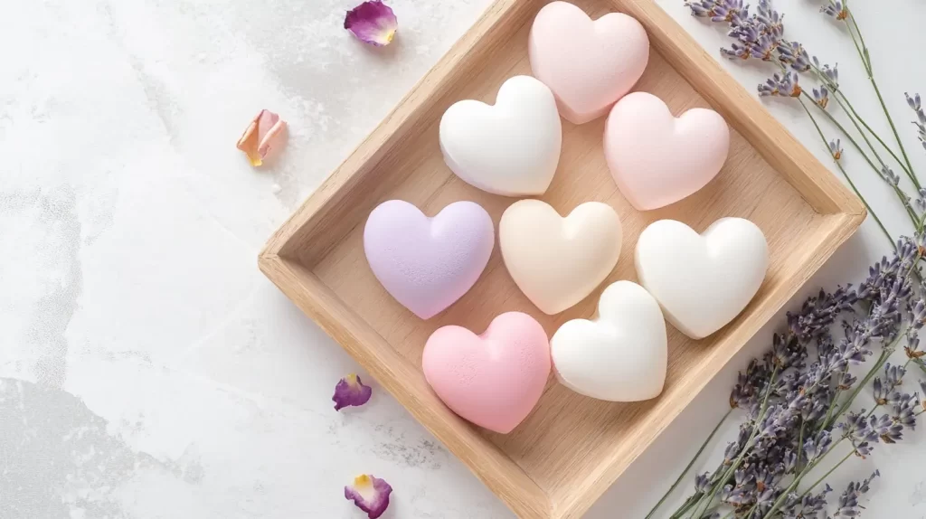 heart-shaped soap