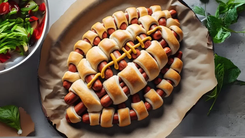 pigskins, hotdogs in crescent rolls