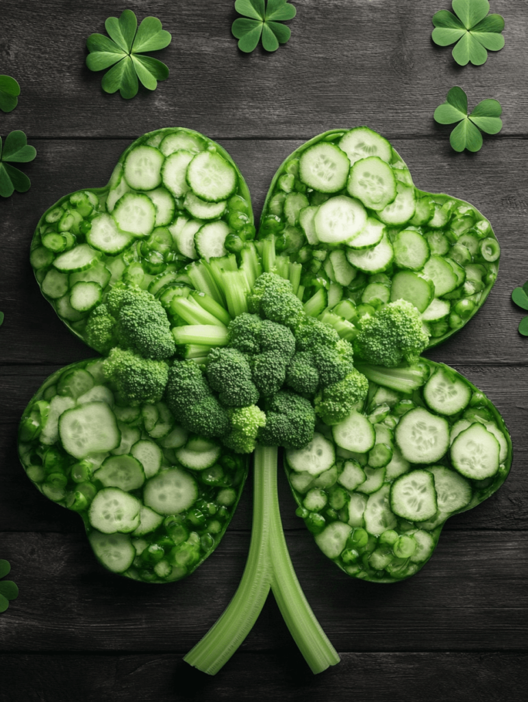 Clover shaped St. Patrick's day board