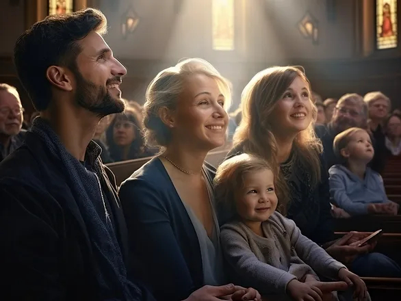 family church - a family at church