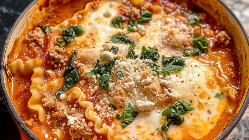 one pot lasagna soup