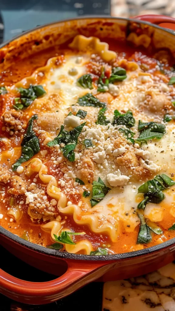 one pot lasagna soup