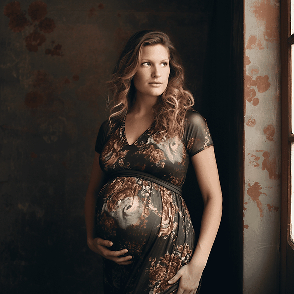 pregnant woman looking out a window - how to increase pregnancy chances after 40