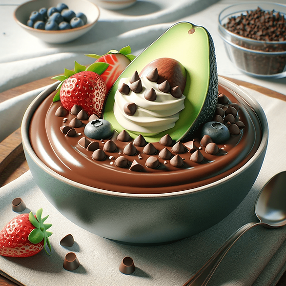 encourage healthy eating in kids, avocados and chocolate pudding
