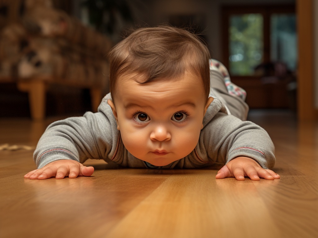 baby crawling - signs of delayed child development