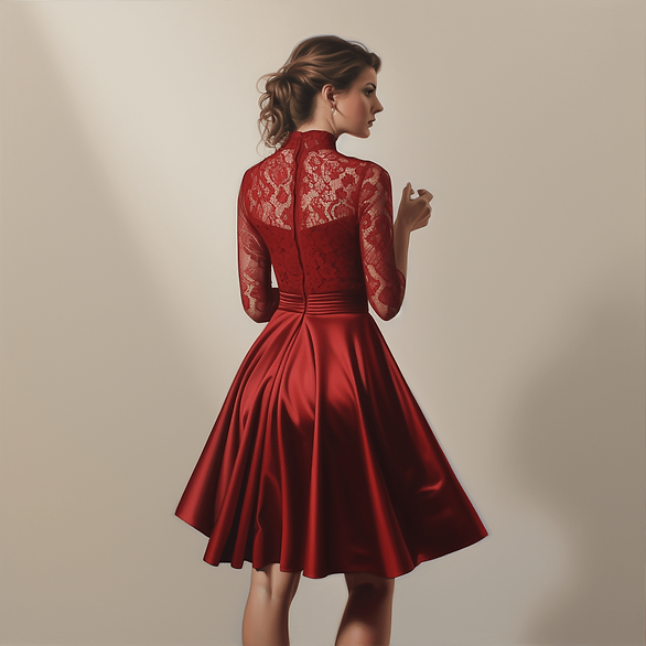 valentines outfits red lace dress
