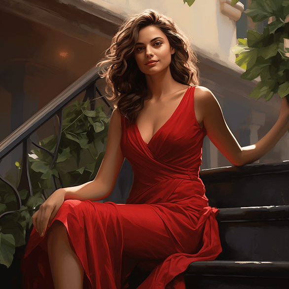 valentines outfits - red dress on woman