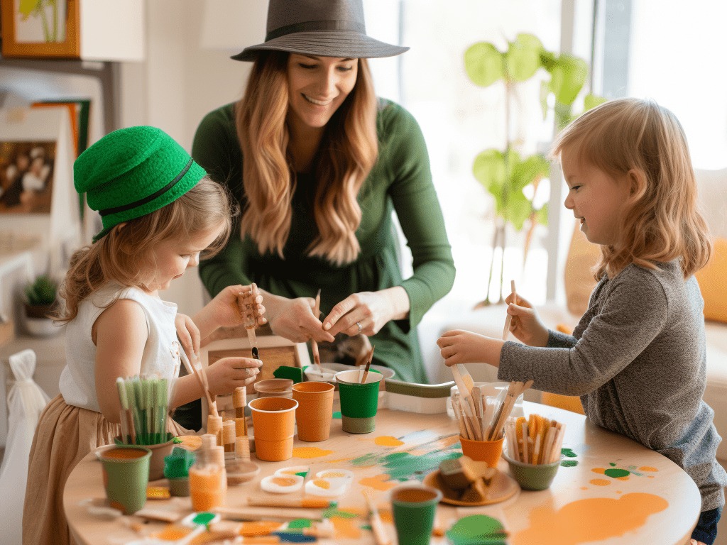 Discover fun St. Patrick's Day activities for toddlers! Engage in crafts, treasure hunts, and music for a magical, family-friendly celebration. Mom with kids.