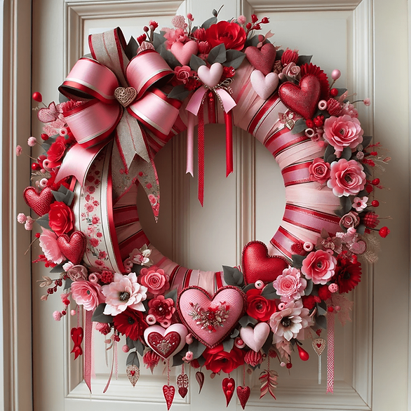 DIY Valentine wreath 