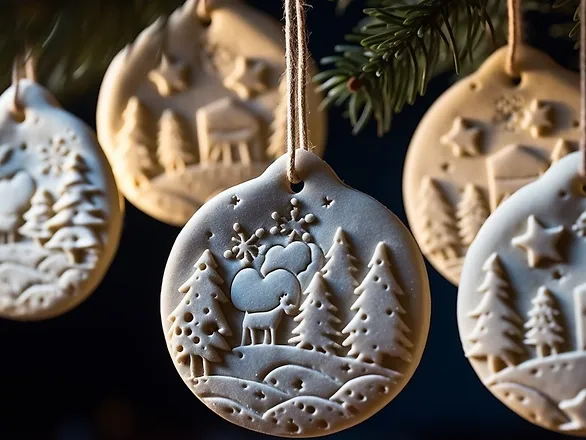 homemade Christmas gift ideas from kids - salt dough ornament