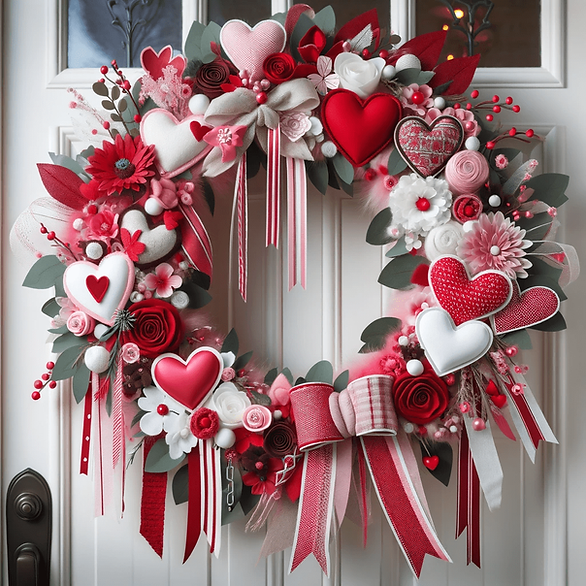 DIY Valentine wreath