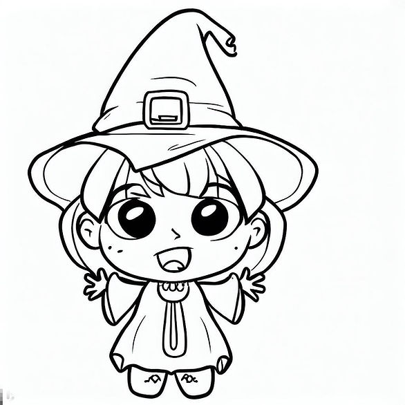 witch - free printable halloween coloring pages for kindergarten