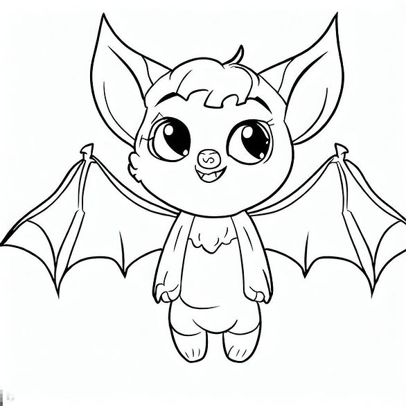 bat - free printable halloween coloring pages for kindergarten
