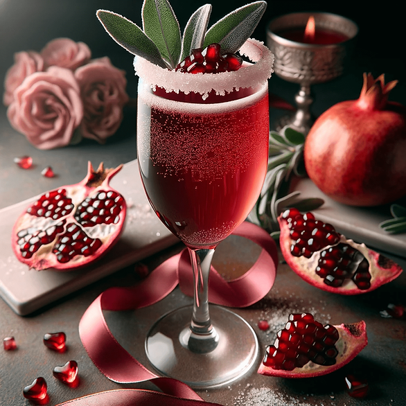 valentine mimosas sugar rim