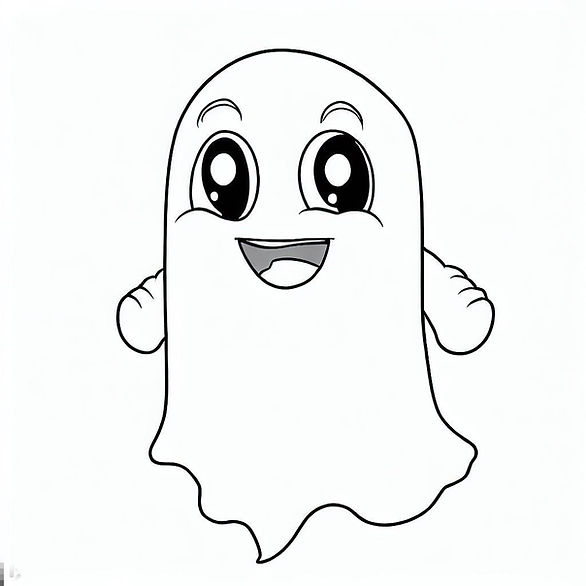 ghost -free printable halloween coloring pages for kindergarten