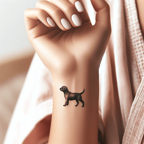 styles tattoos - black dog