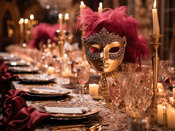 masquerade dinner party theme