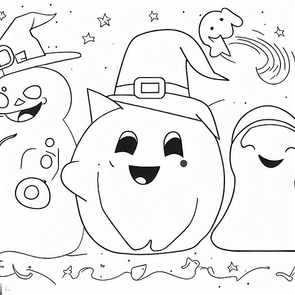 free printable halloween coloring pages for kindergarten