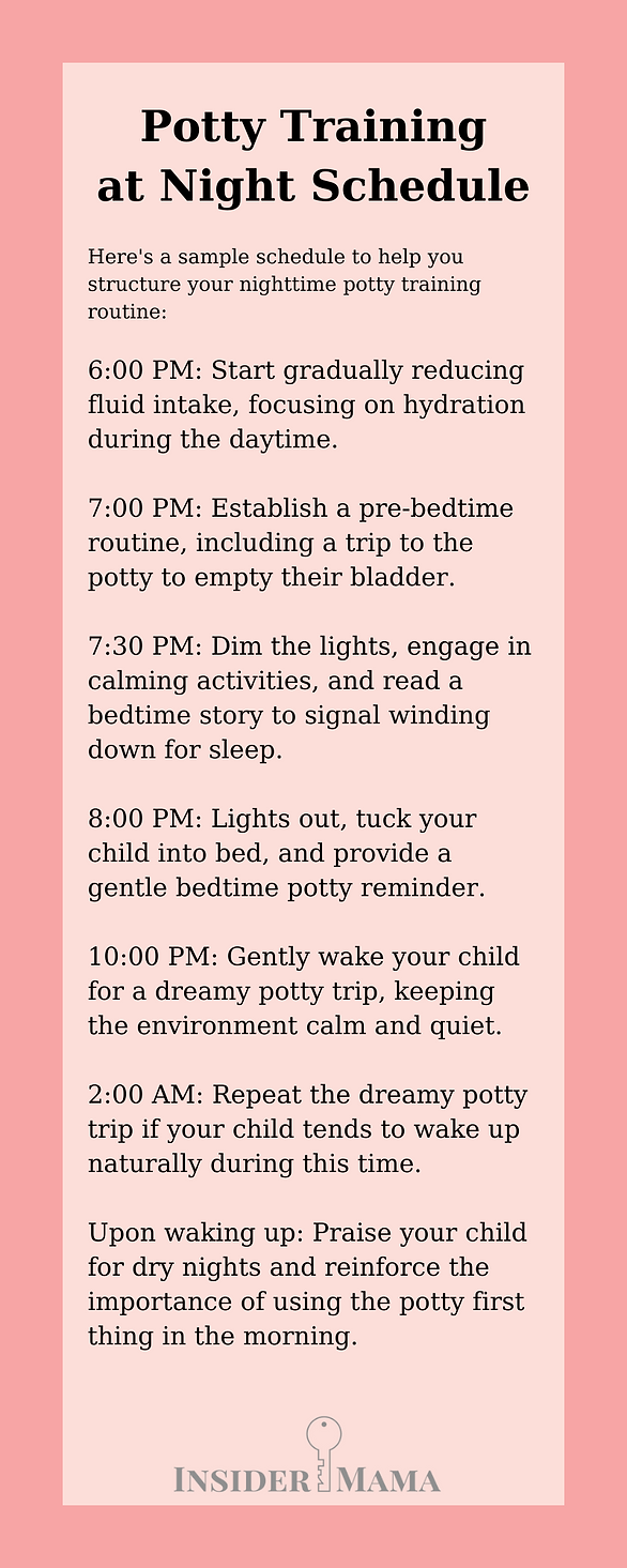 potty training at night schedule