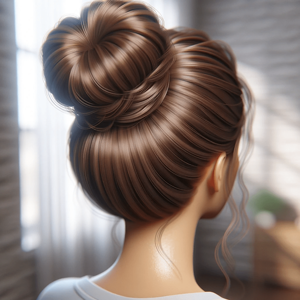easy hairstyles for girls - bun