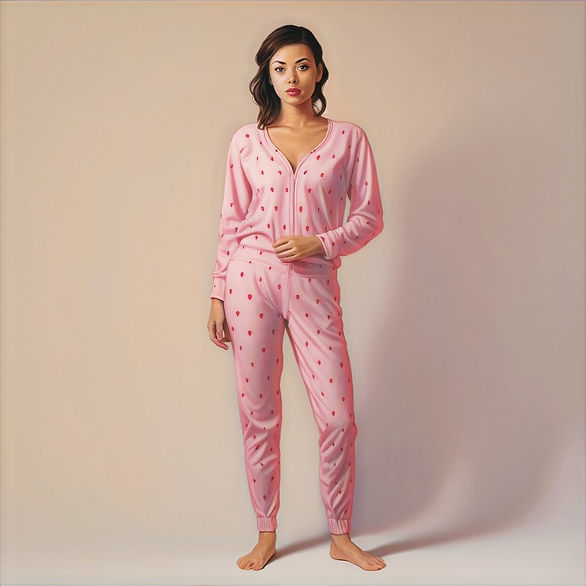 valentines outfits - pink pajamas