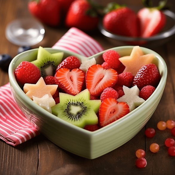 Valentine's Day breakfast ideas - heart fruit