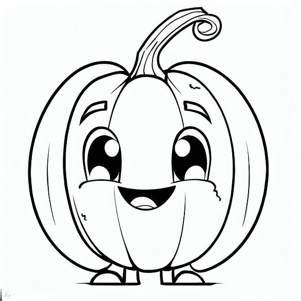 pumpkin - free printable halloween coloring pages for kindergarten