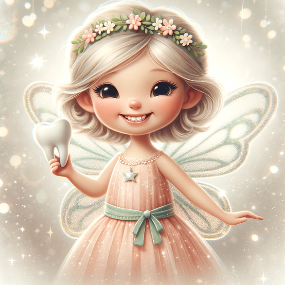 tooth fairy ideas - tooth fairy holding tooth