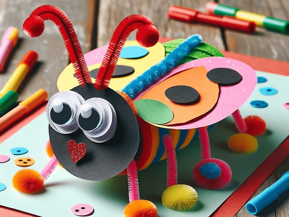 love bug craft - valentine crafts for kids