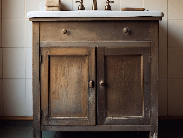 paint bathroom vanity cabinets - old wooden cabinet