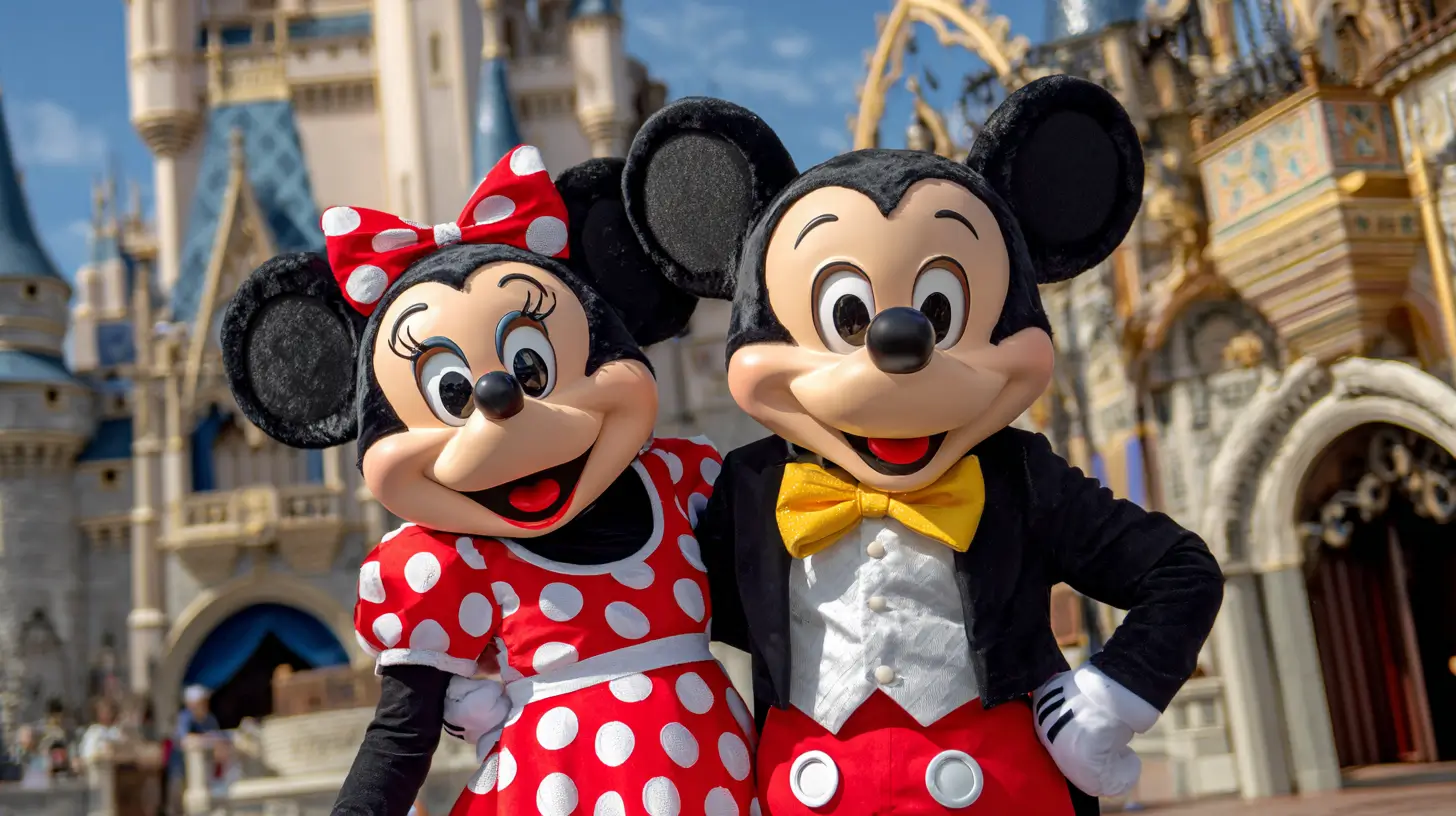 minnie and mickey mouse