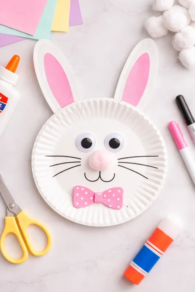 paper plate bunny rabbit