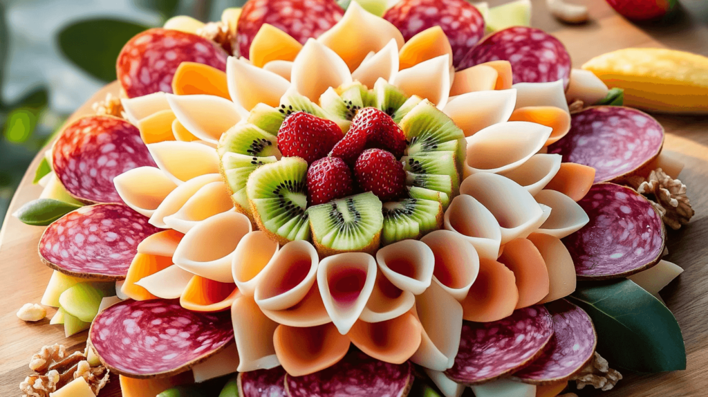 flower formed by food