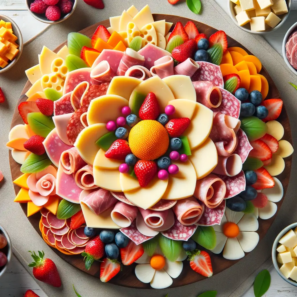 A simple, happy face made from different food items can be a joyful and light-hearted way to celebrate the day.