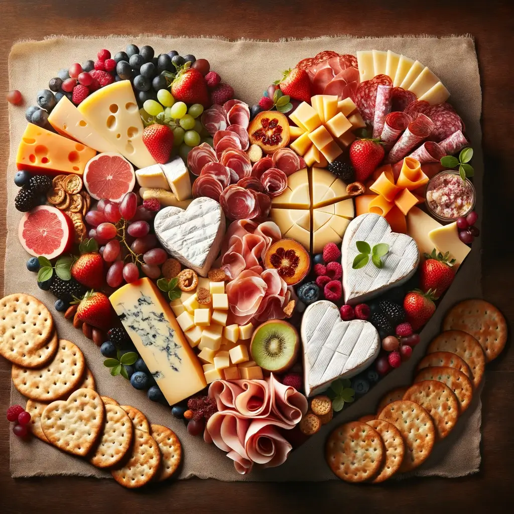 Perhaps the most classic symbol of love and appreciation, forming a heart shape with food items like cheeses, meats, or fruits can be a beautiful tribute to a mother's love.