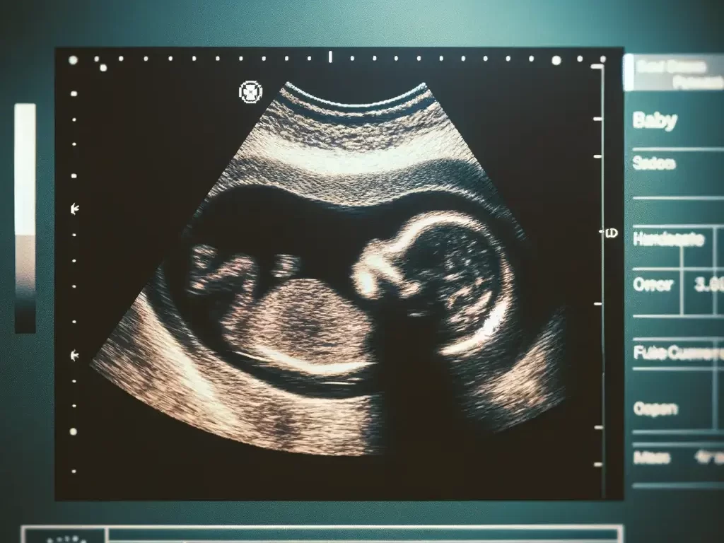 pregnancy ultrasound image; pregnancy announcement idea
