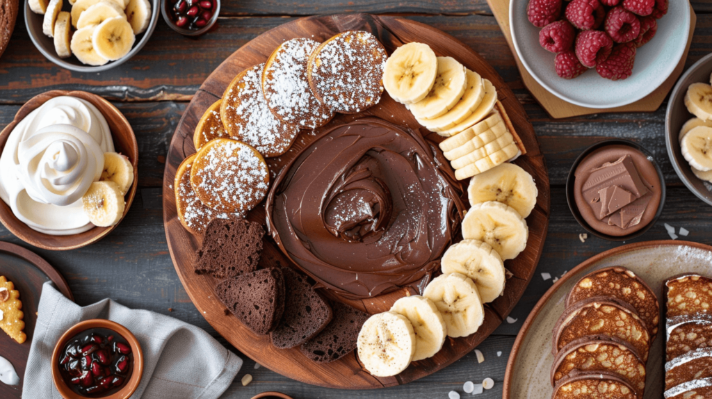 Blend butter with cocoa powder and a hint of powdered sugar. Offer alongside chocolate chip bread, madeleines, or fluffy pancakes. Complement with raspberry jam, sliced bananas, and a dollop of whipped cream for a sweet indulgence.