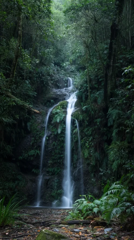 waterfall, High-resolution photos of lush forests